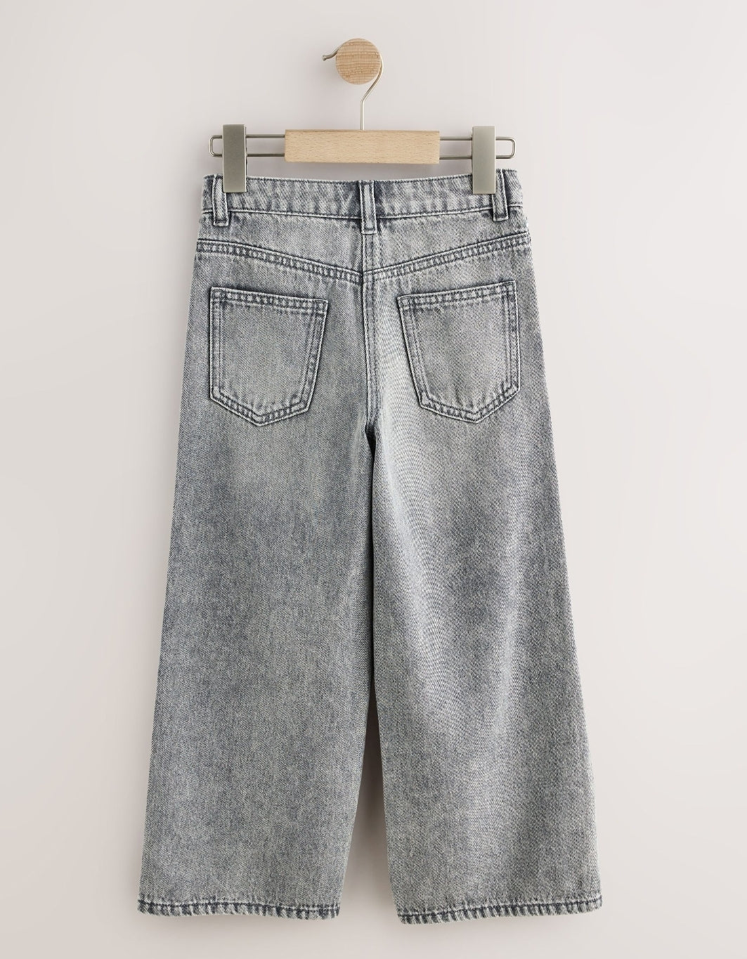 Grey/ Silver Sequin Side Tape WideJeans