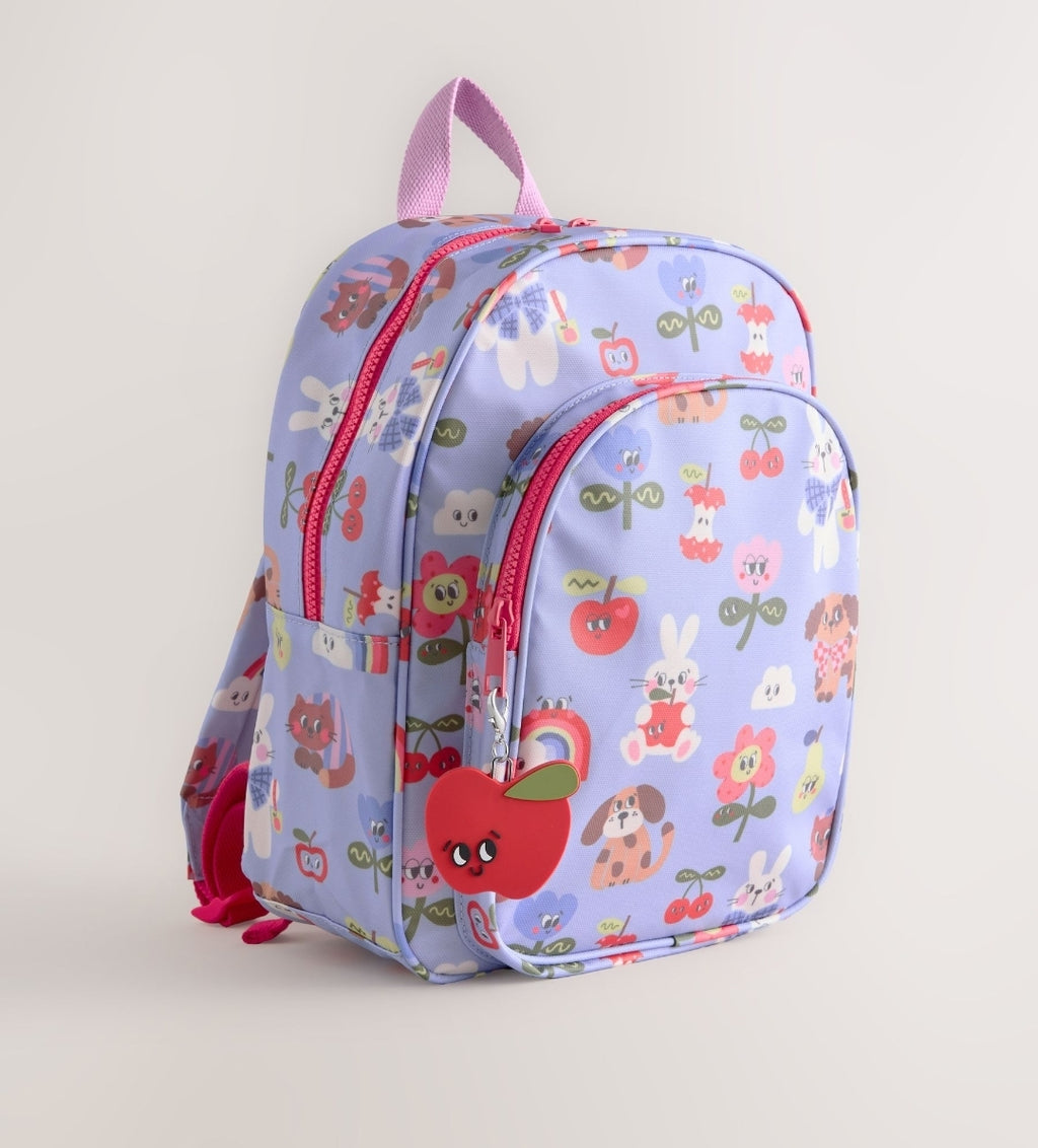 Lilac Animal Character Backpack