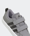 adidas Grey/Black Hook and Loop VS Pace 2.0 Kids Trainers