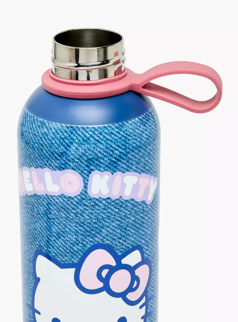 Sanrio Hello Kitty Print Stainless Steel Water Bottle with Loop Handle