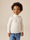 White Roll Neck Jumper