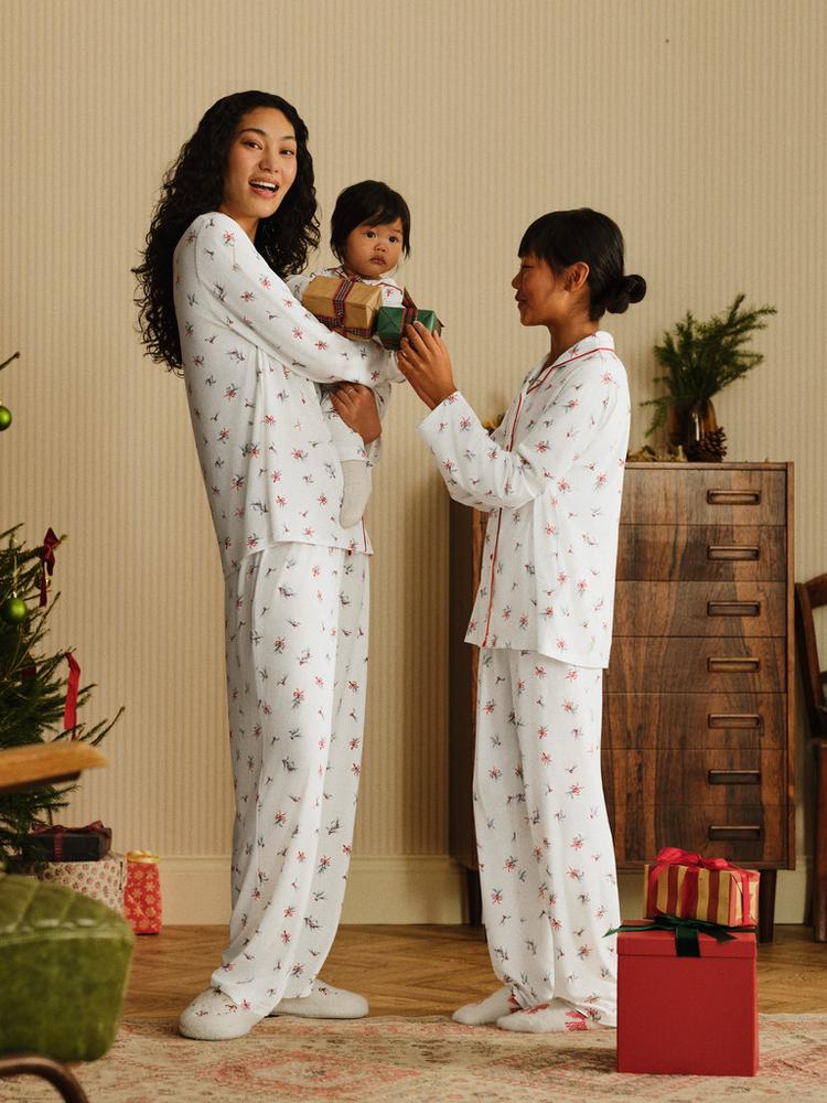 Primark Kids' Christmas Twinning Mistletoe Shirt Pyjamas