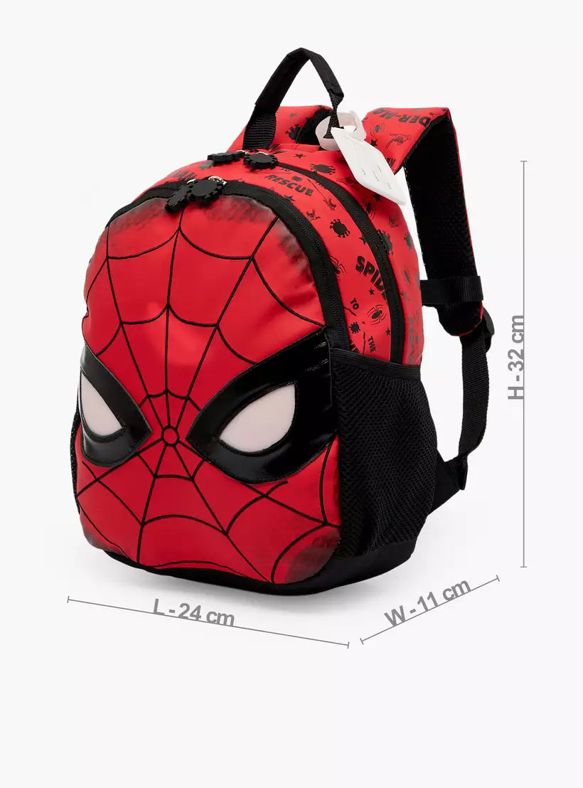 Spiderman Print Light Up Backpack for Boys  14 inches