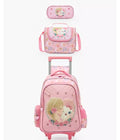 Juniors Cat Print 3-Piece School Trolley Bag Set 16 inches