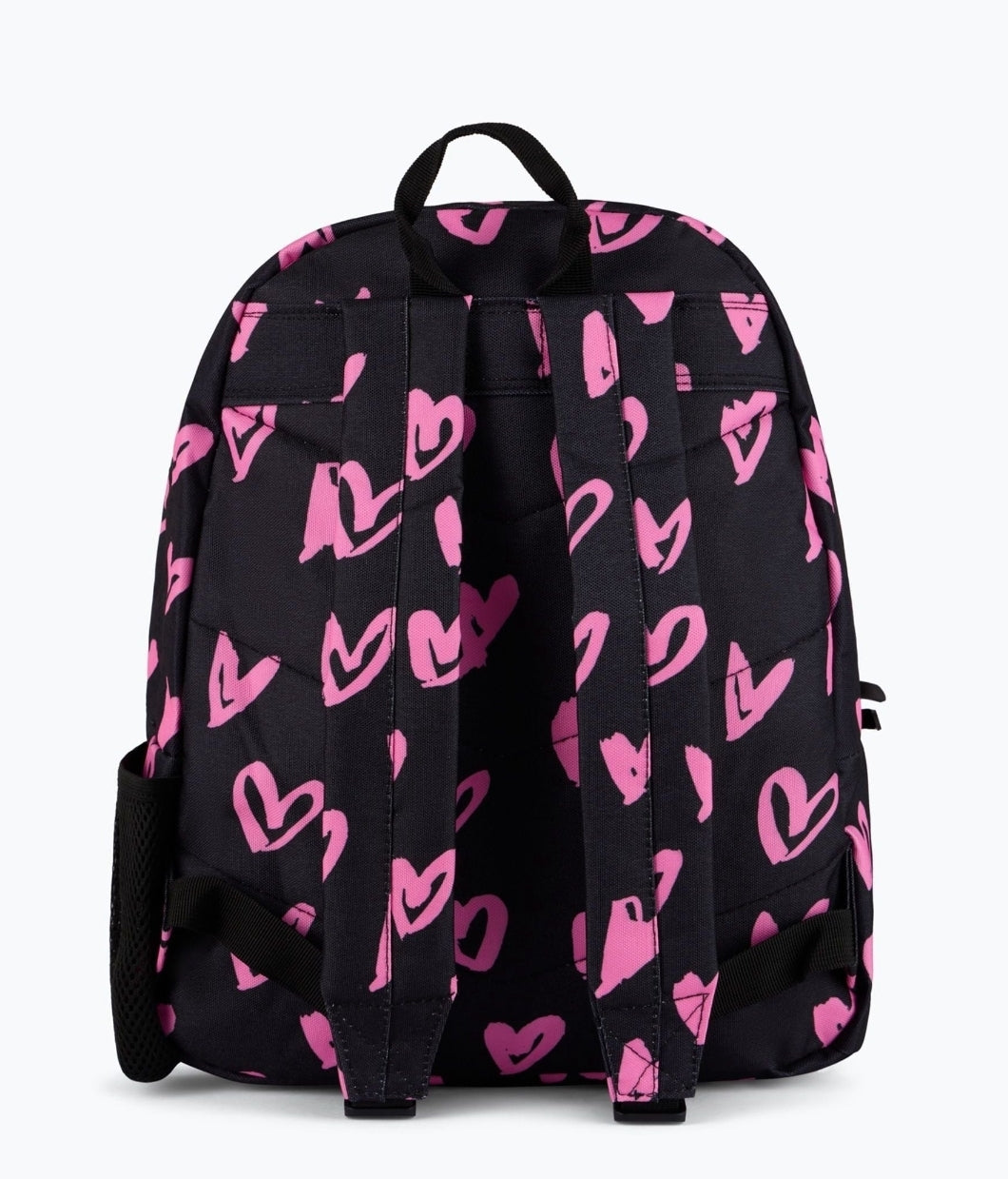Hype Black Scribble Hearts Backpack, Lunchbag & Bottle Bundle Set