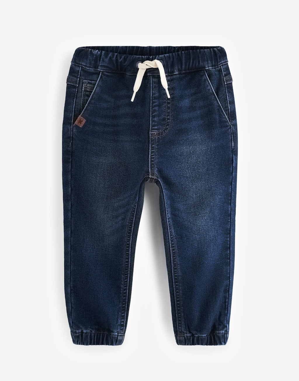Dark Blue Regular Fit Joggers Jeans With Comfort Stretch