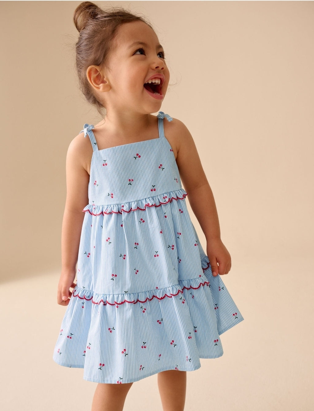 Blue Stripe Strappy Dress