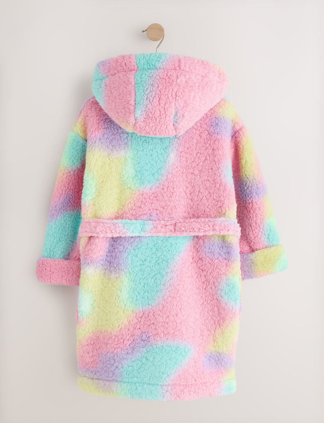 Multi Tie-Dye Fleece Dressing Gown