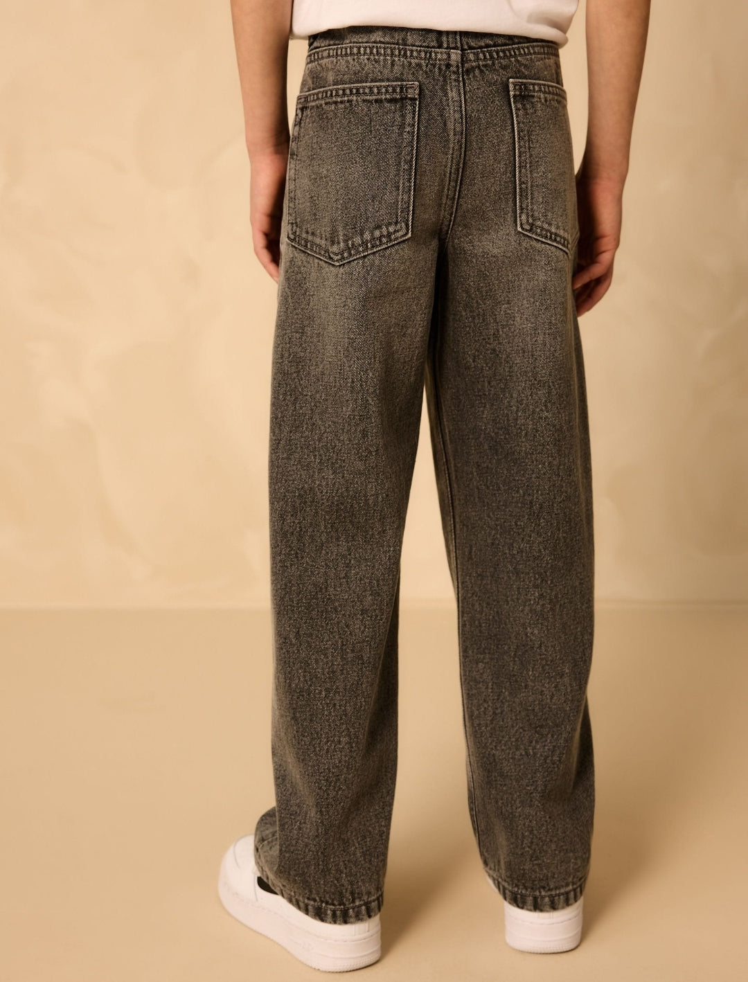 Dark Grey Wide Fit Authentic Jeans
