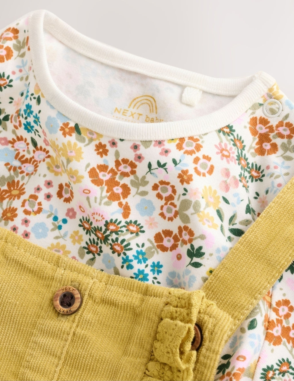 Sage Green Rabbit Baby Cord
Dungarees And Long Sleeve Body