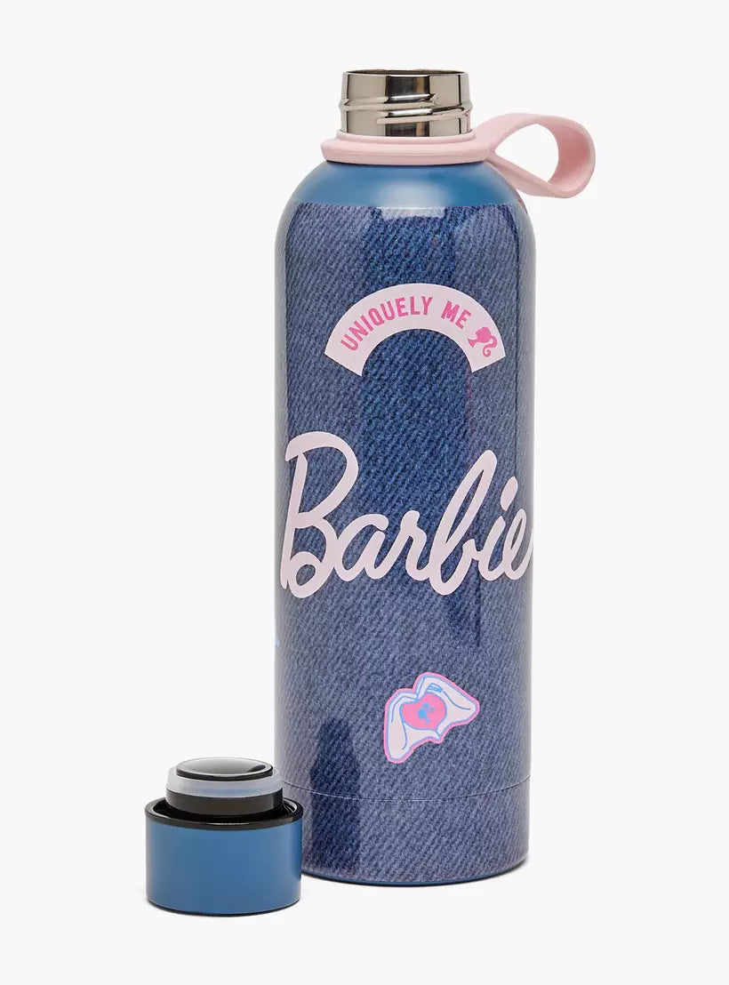 Barbie Stainless Steel Water Bottle with Carry Loop