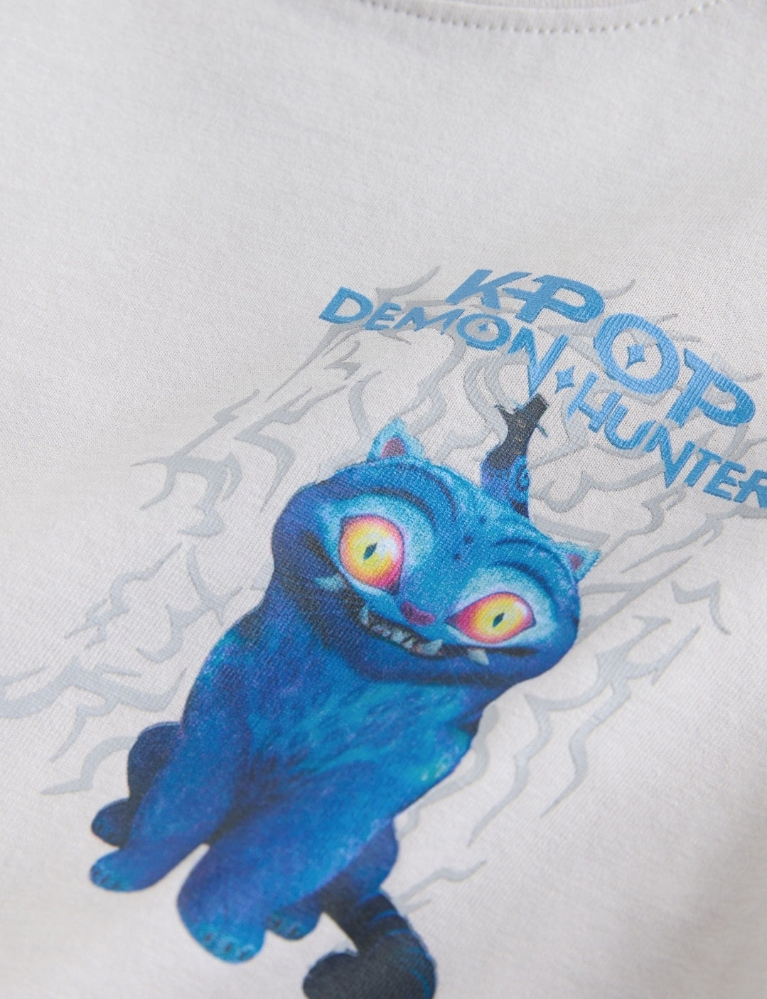 Grey Back Print KPOP Demon Hunters T-Shirt