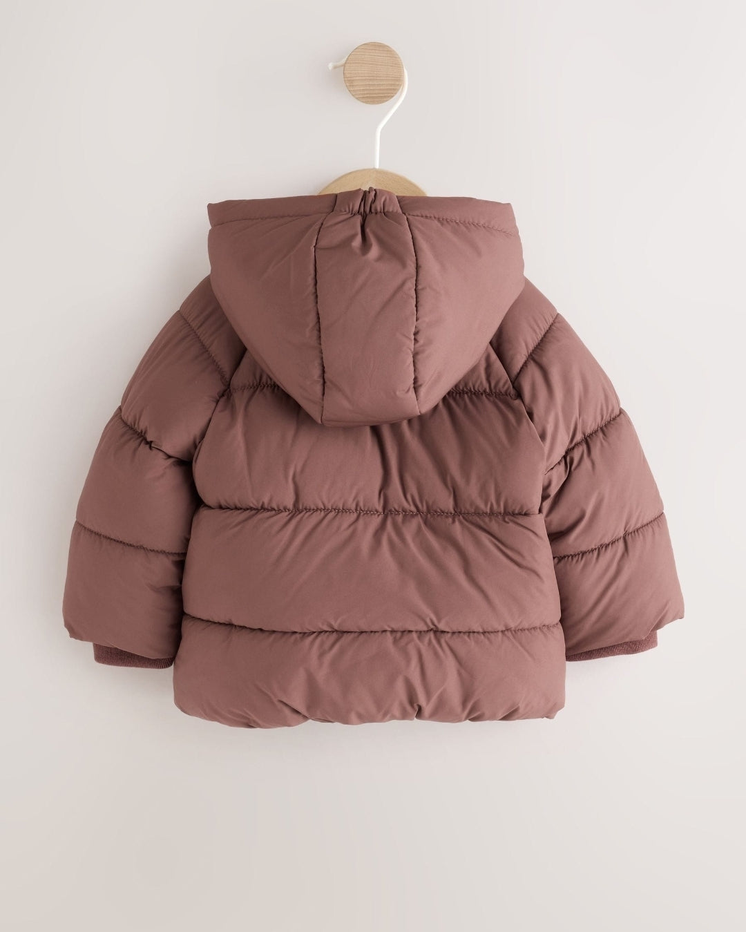 Chocolate Brown Hooded Baby
Puffer Jacket