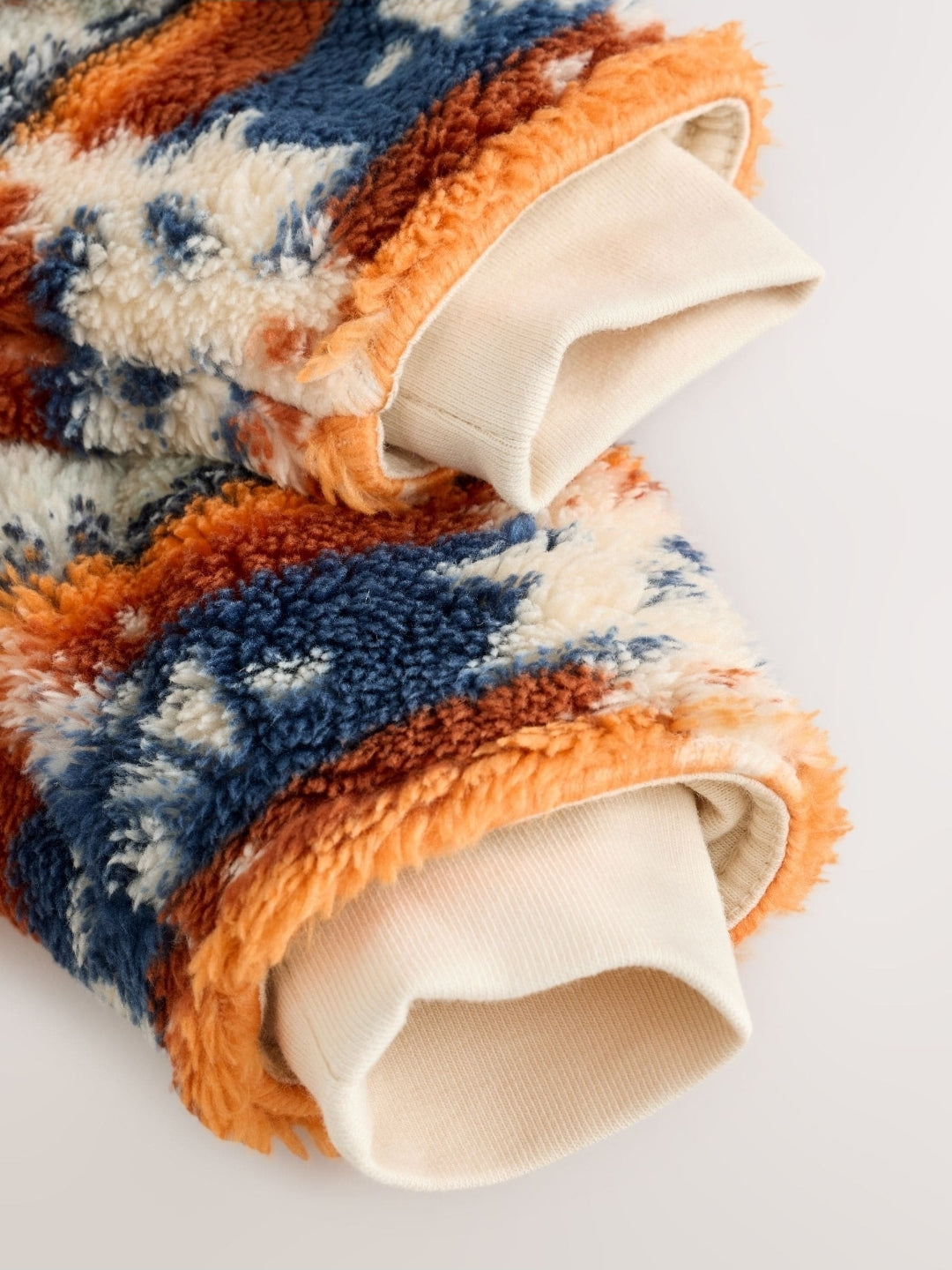 Fairisle Fleece Baby Pramsuit
