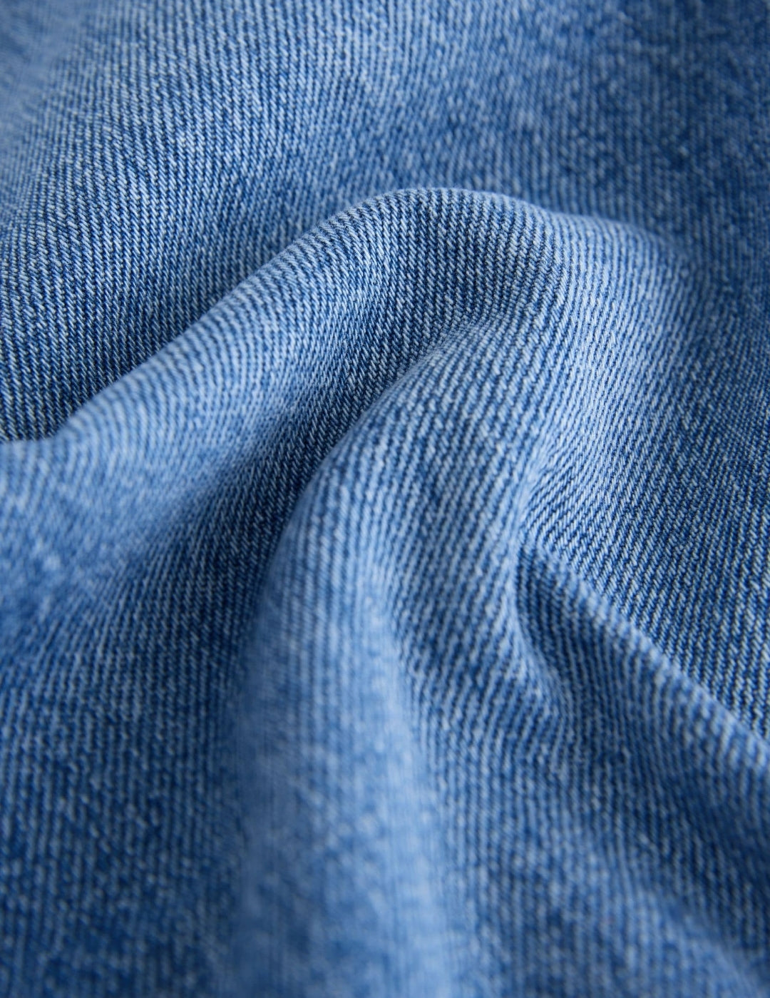 Mid Denim Blue Wide Leg Jeans