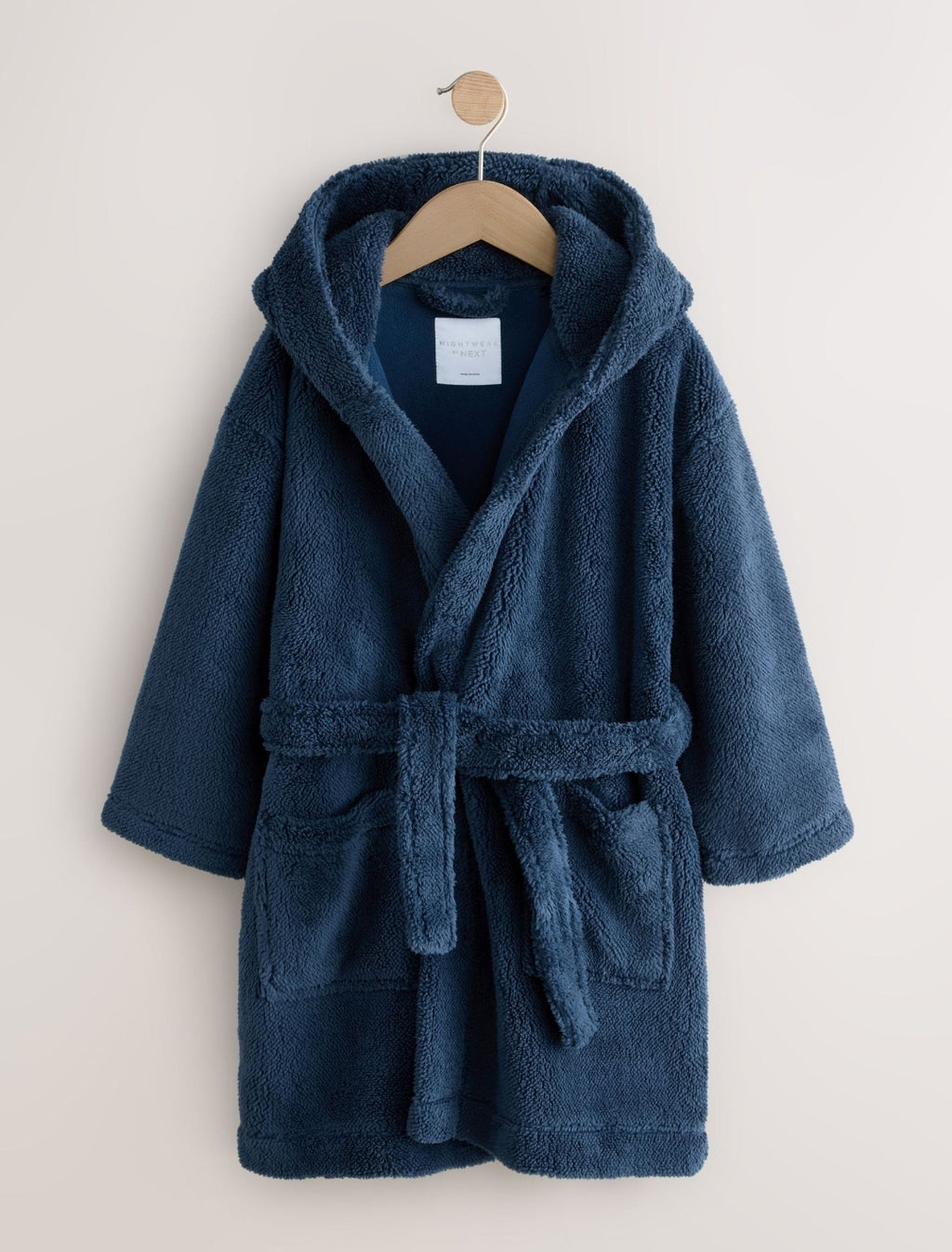Navy Fleece Robe