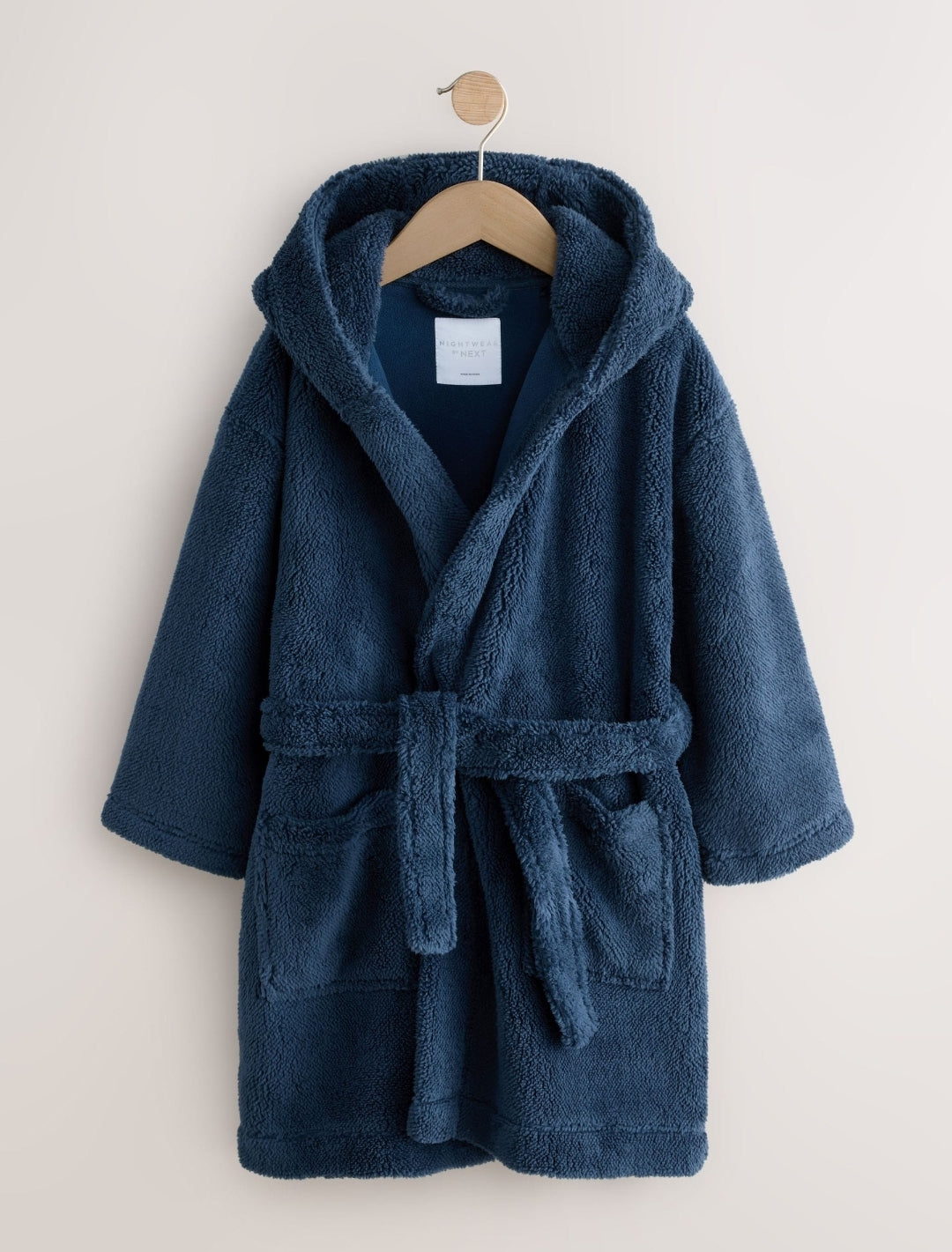 Navy Fleece Robe