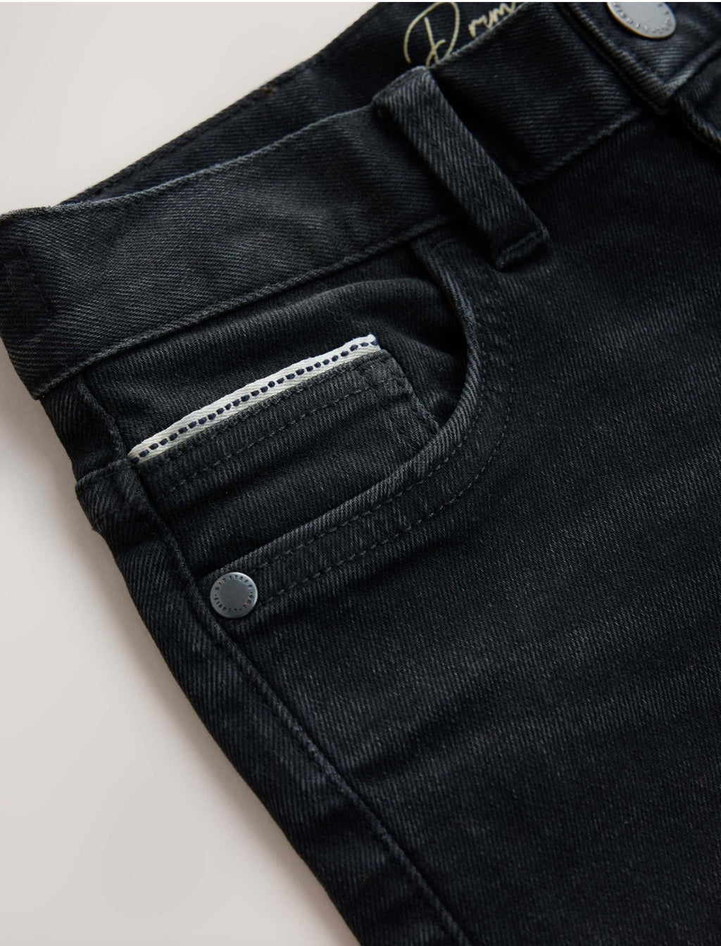 Black Denim Regular Fit StretchJeans