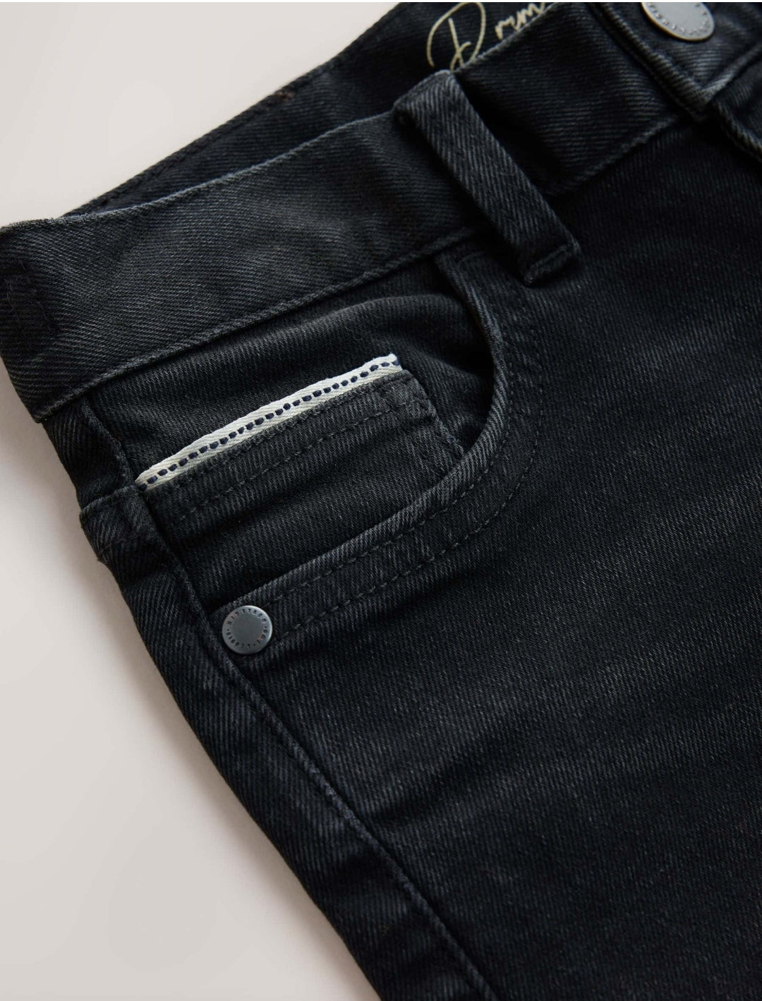 Black Denim Regular Fit StretchJeans