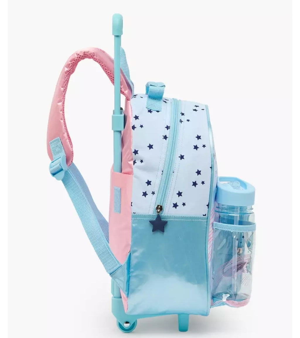 Disney Stitch Print 3-Piece School Trolley Bag Set 14 inches