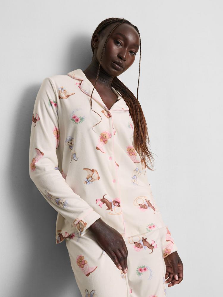 Primark Printed Minky Boyfriend Pyjamas