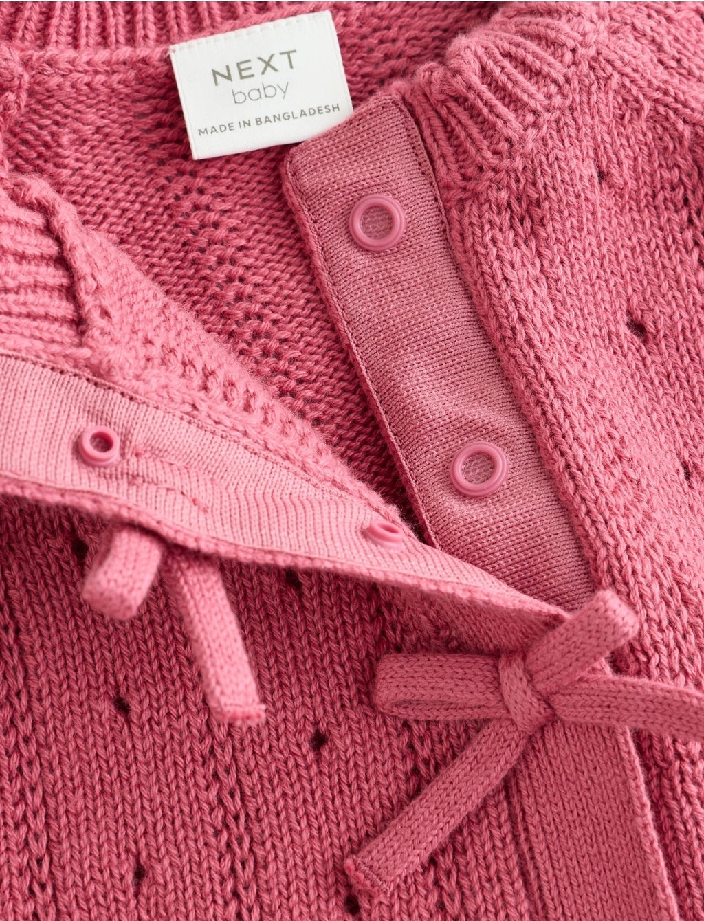 Pink Frill Knitted Bow Baby
Cardigan & Leggings Set 2 Piece