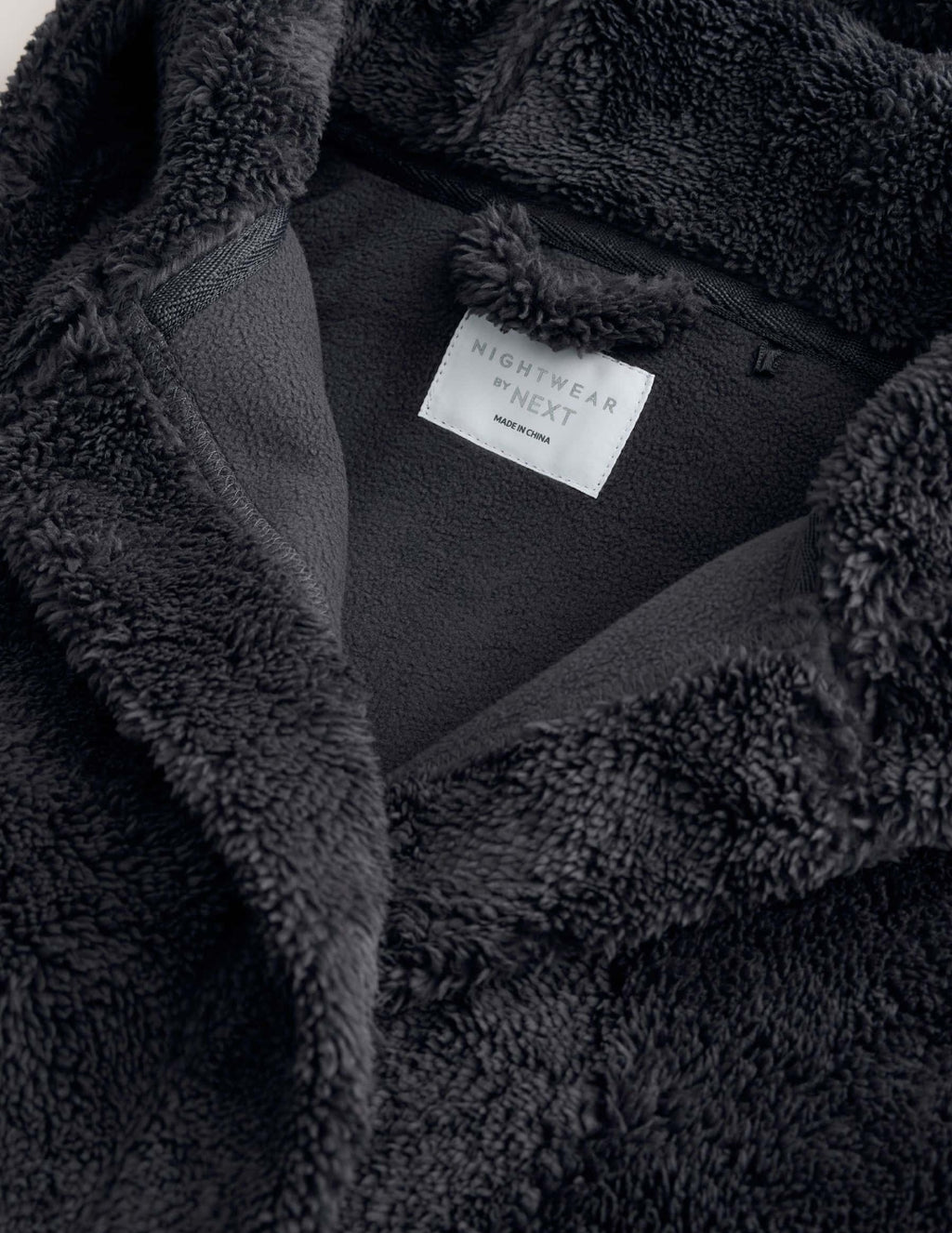 Grey Long Fleece Robe