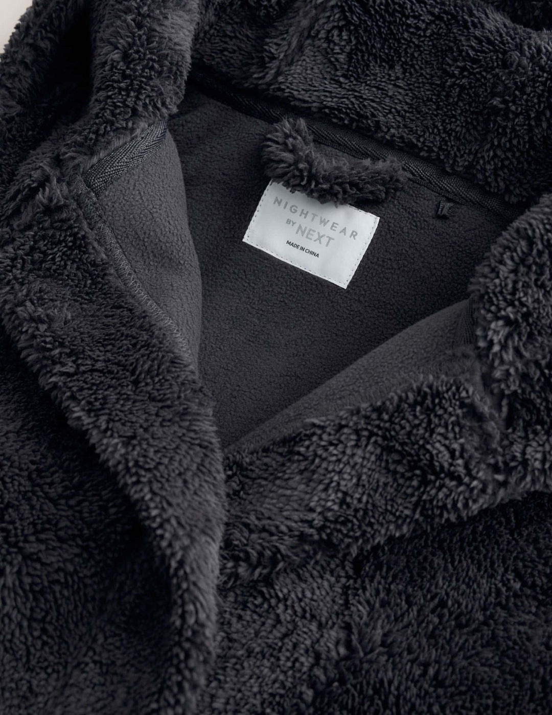 Grey Long Fleece Robe