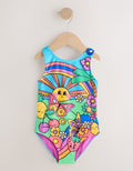 Multi Beach Scene Swimsuit