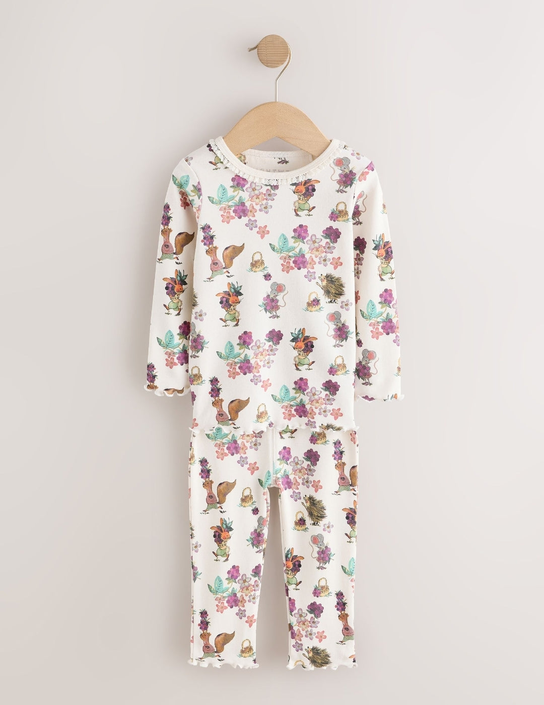 Purple/Green Snuggle Pyjamas 3 Pack