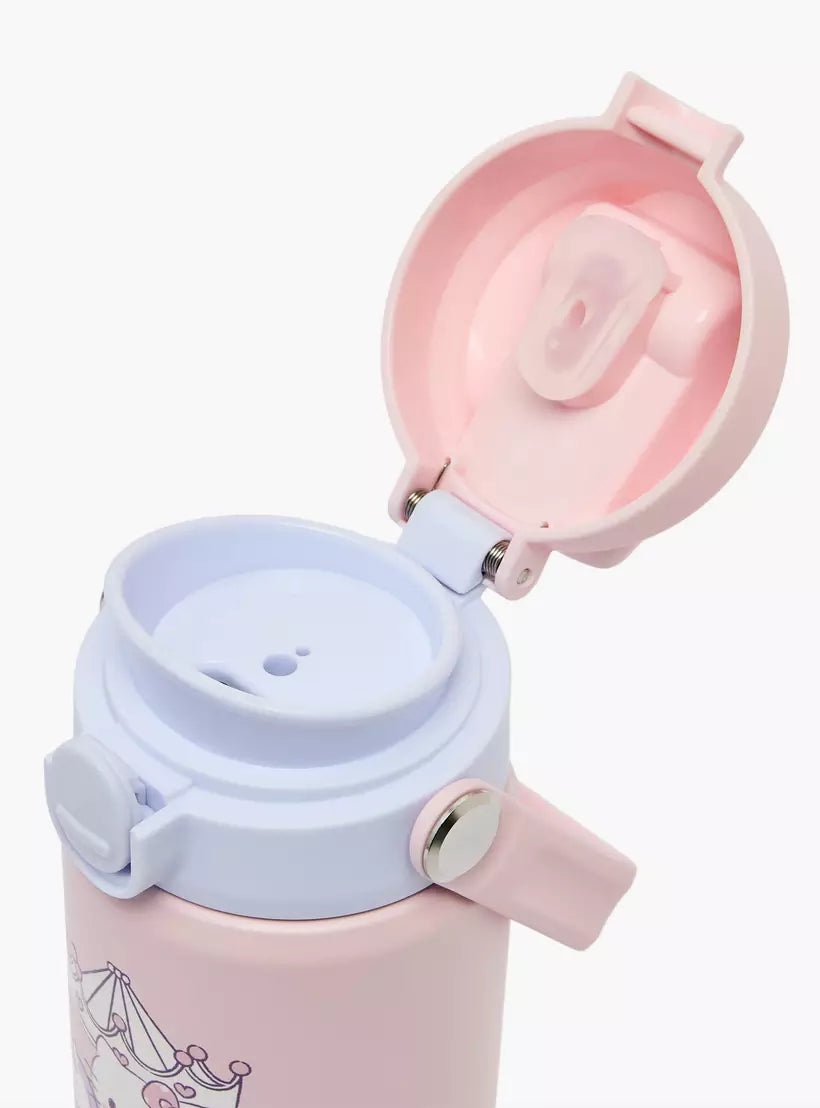 Sanrio Hello Kitty Stainless Steel Water Bottle with Wide Mouth and Carry Loop