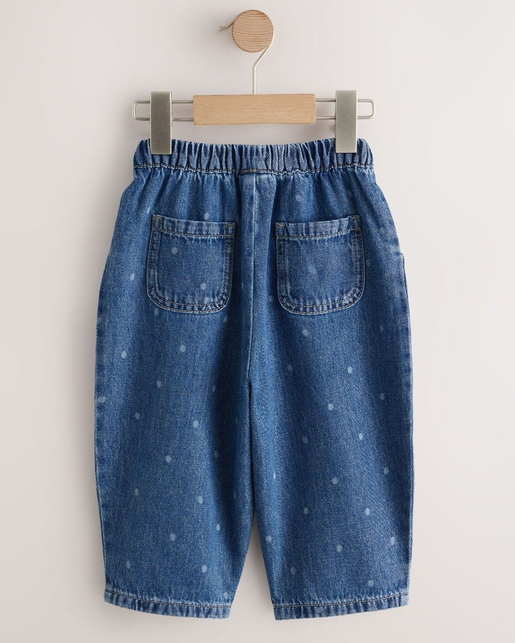 Blue Spot Pullon Barrel Jeans