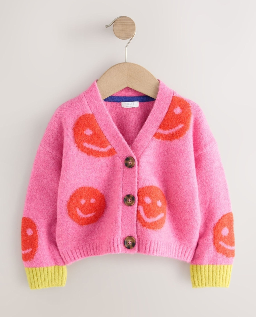 Pink V-Neck Cardigan