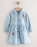 Blue Stripe Long Sleeve Cotton
Dress