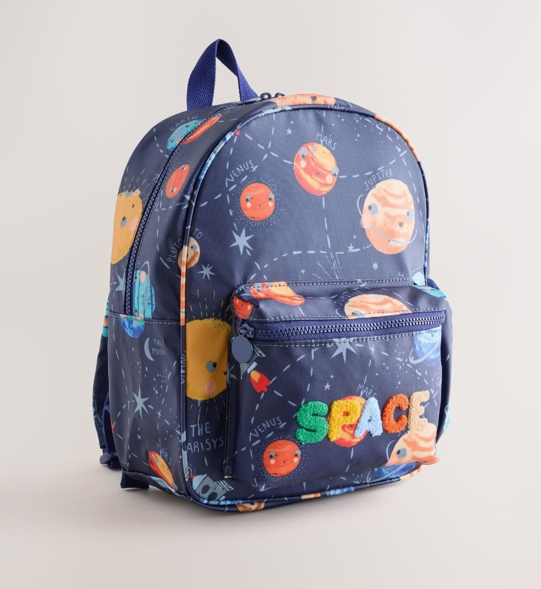 Navy Space Print Backpack14 inches