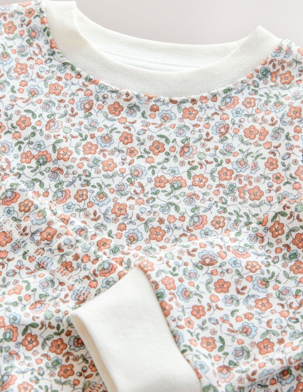 Ecru/Peach Snuggle Pyjamas 3 Pack