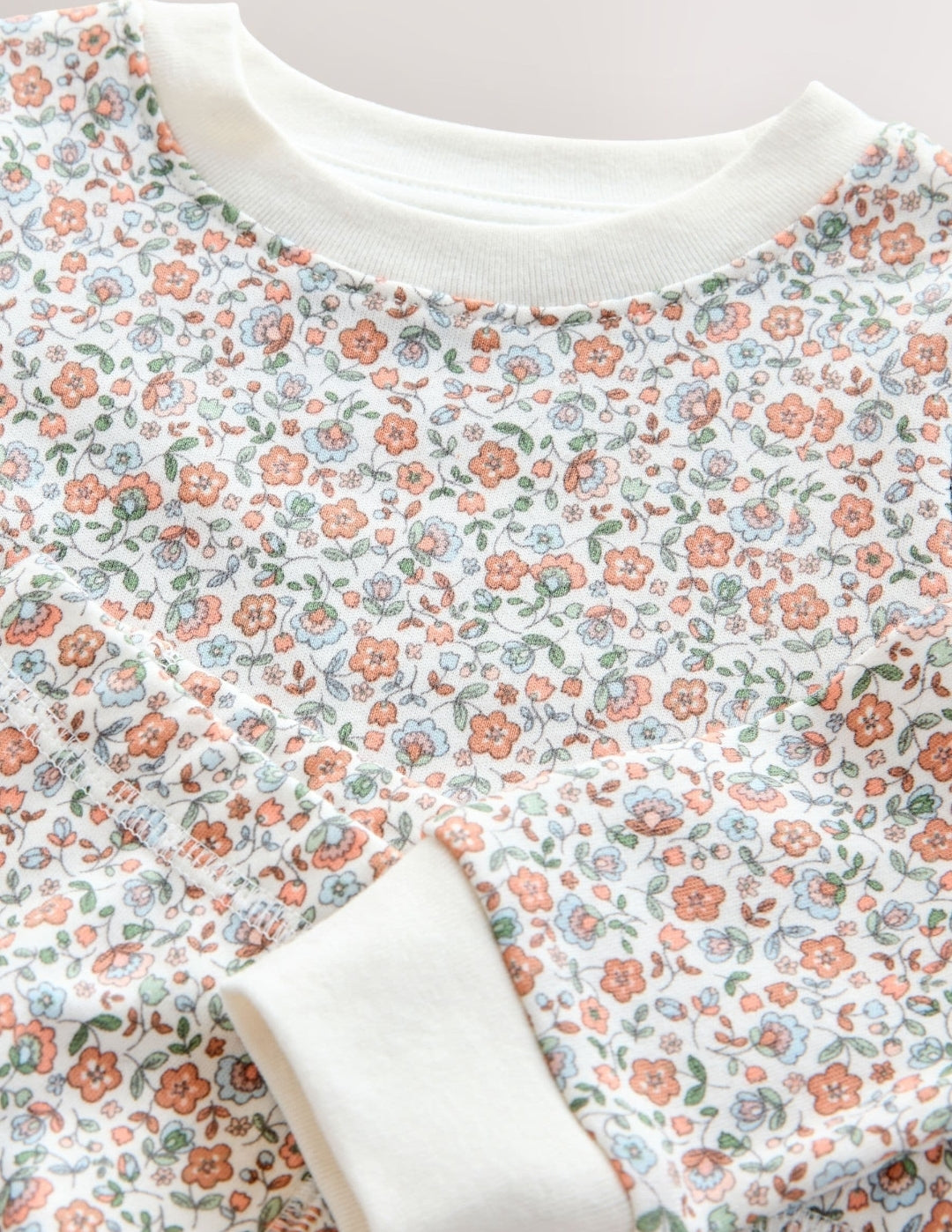 Ecru/Peach Snuggle Pyjamas 3 Pack