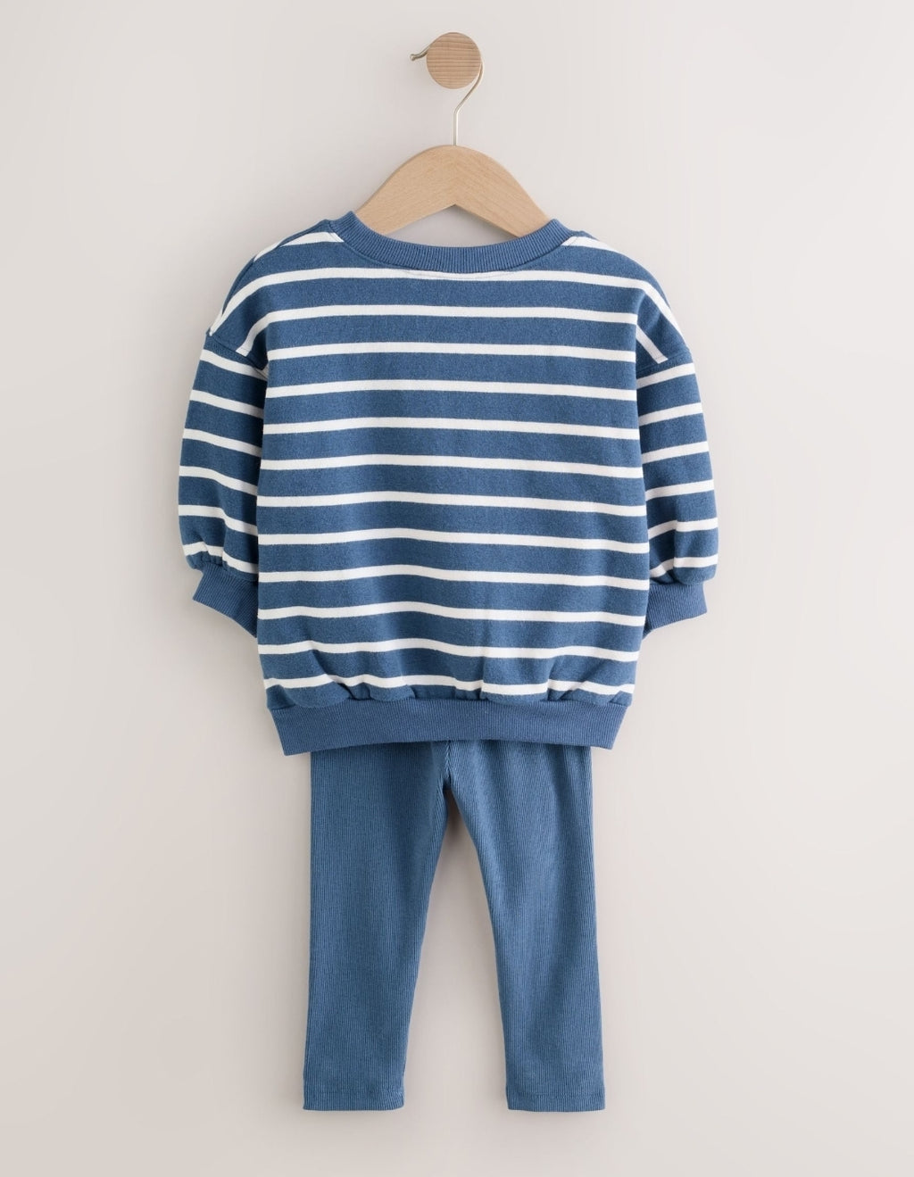 Navy Stripe Characters Sweatshirt and Leggings Set