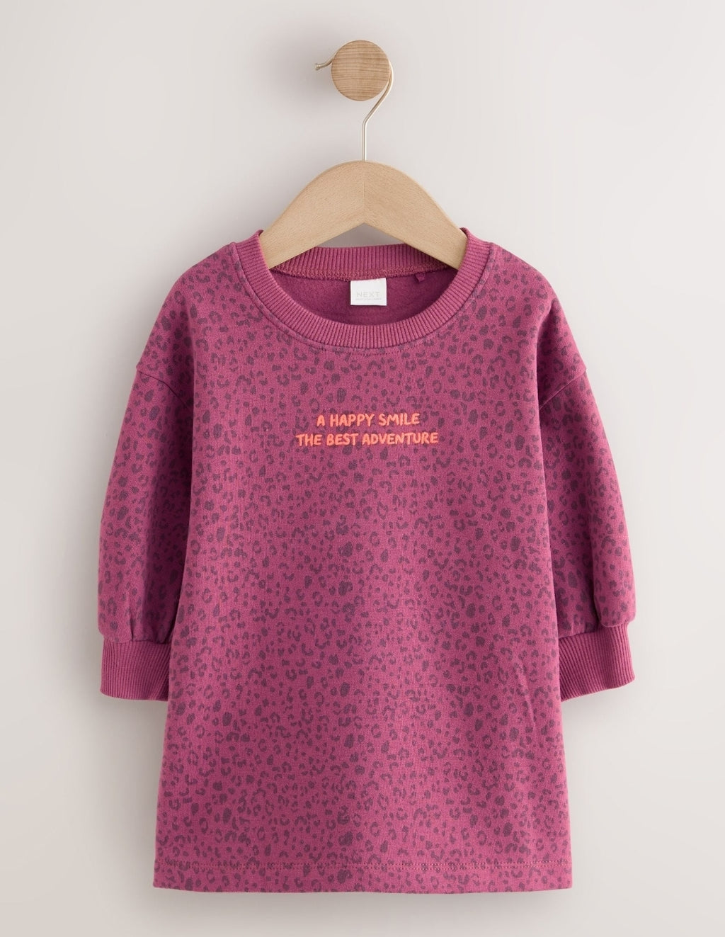 Pink Animal Print Long Sleeve
Sweat Dress