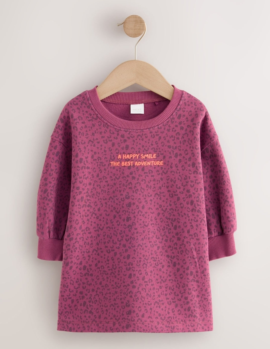 Pink Animal Print Long Sleeve
Sweat Dress