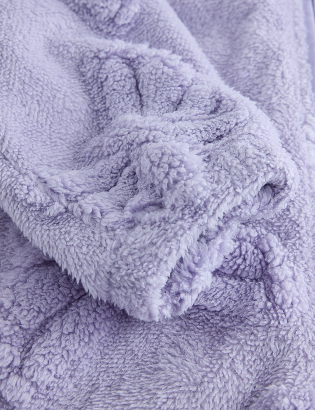 Lilac Purple Butterfly Fleece All-In-One