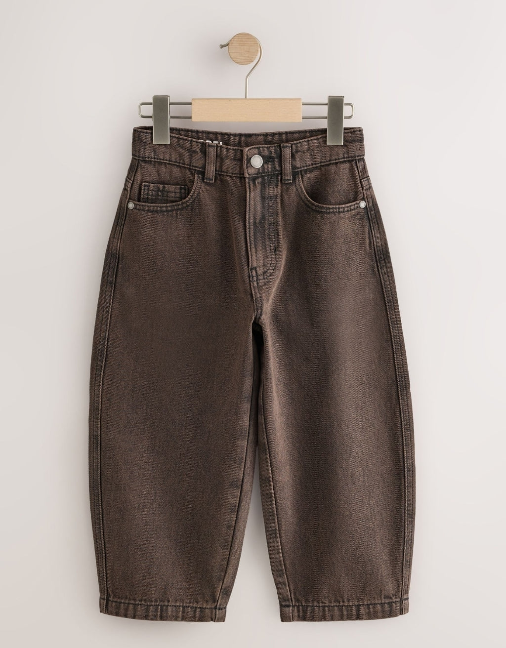 Brown Barrel Fit Authentic Jeans