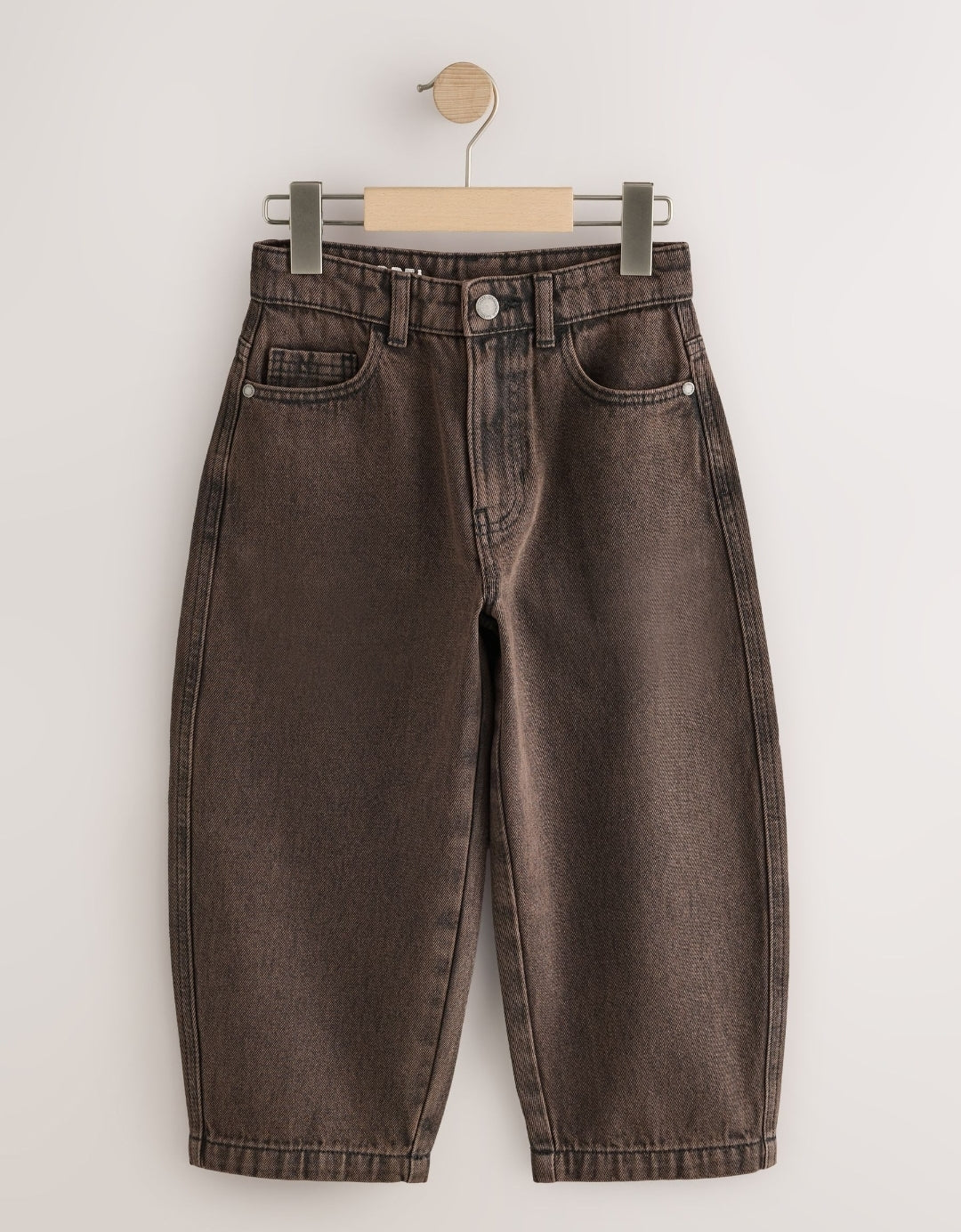 Brown Barrel Fit Authentic Jeans