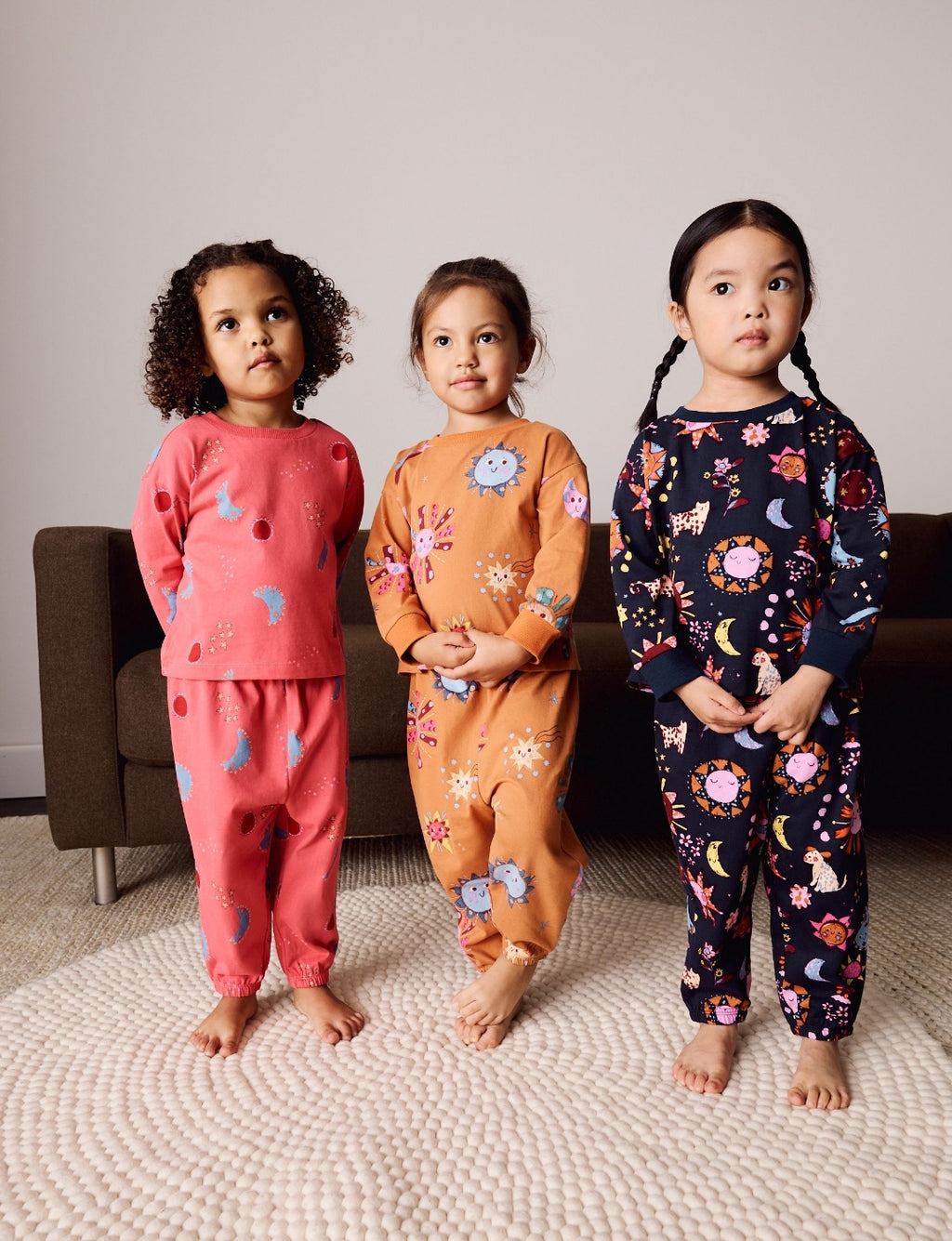Blue/Orange Jogger Pyjamas 3 Pack