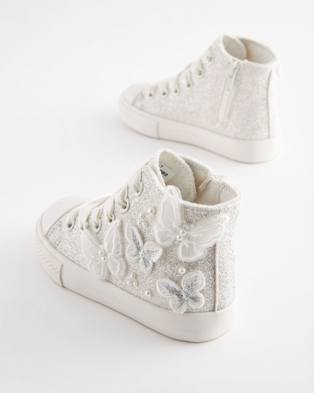 Butterfly Glitter High Top Trainers