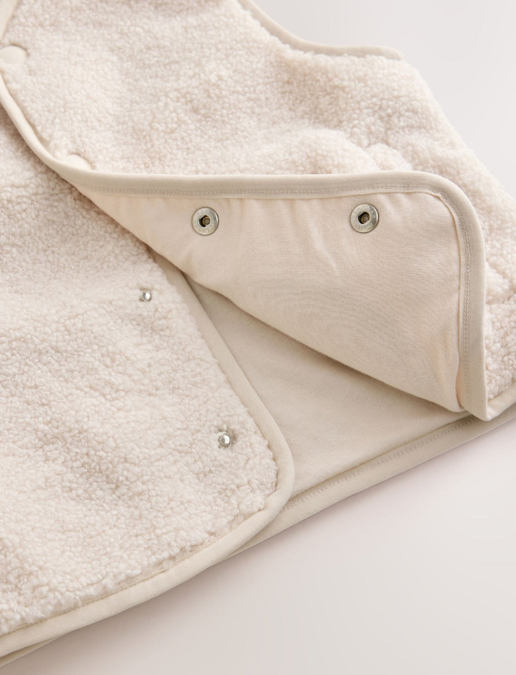 Ecru White Gilet Fleece