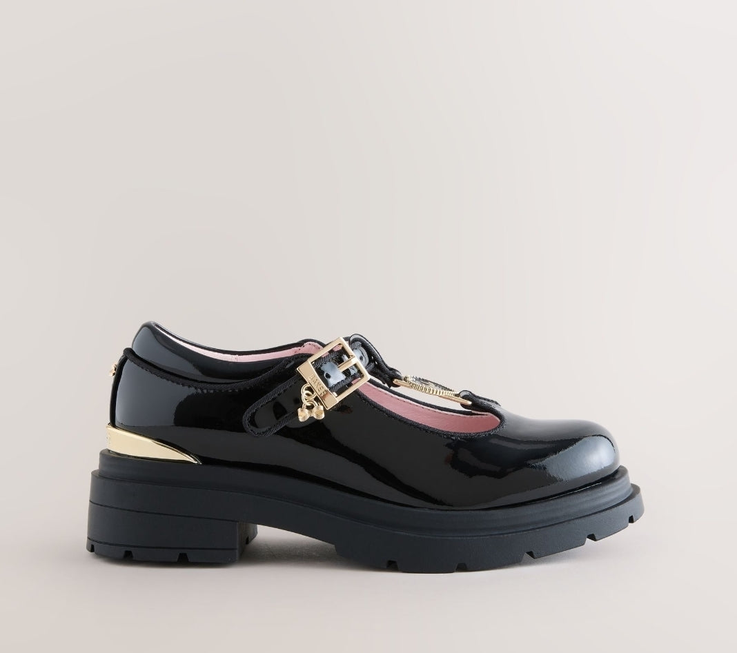 Baker by Ted Baker Back to School 
Black Patent T-Bar Chunky Mary