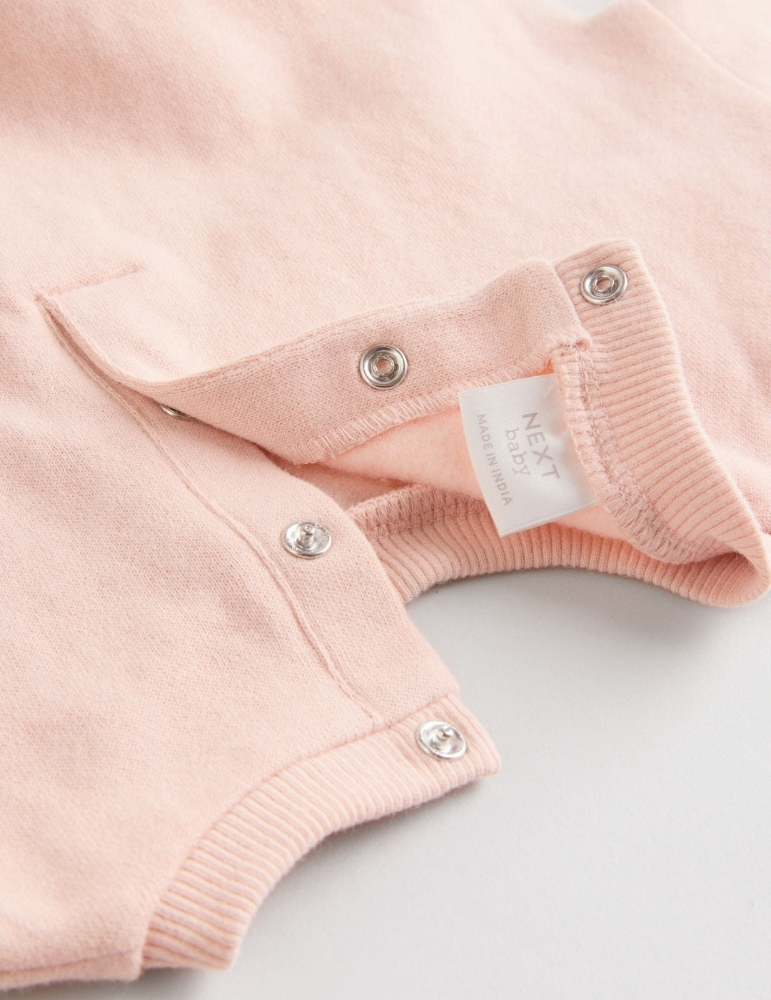 Cream/Pink Baby Sweatshirt & Joggers 6 Piece Set