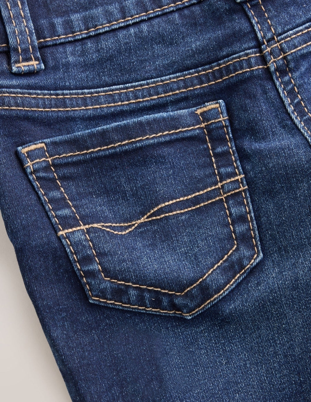 Dark Wash Low Rise Flared Jeans