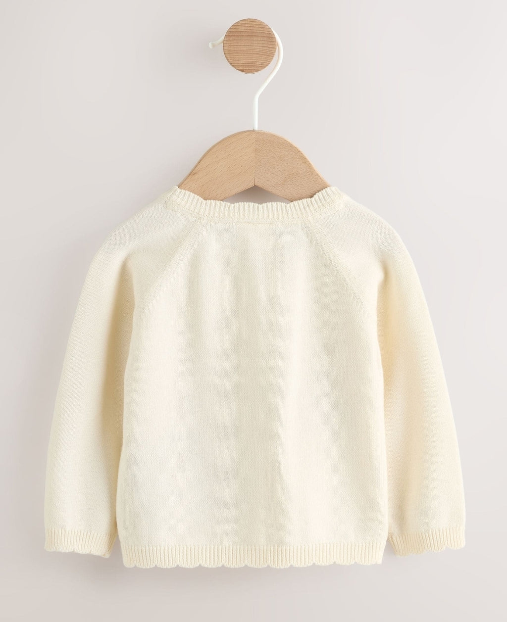 Multicolour Bright Stripe Knitted Baby CardiganNatural Embroidered Baby Bunny
Cardigan